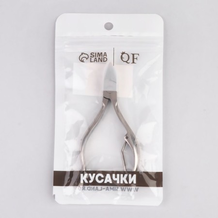 Pigitan nippers, with a cap, curved handle, curved blade, 11 cm, blade length - 15 mm, silver color-5
