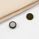 Magnet for a scarf “minimal”, matte green color in silver