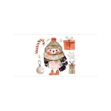 Basket for toys "Christmas owl, size 35x50 cm