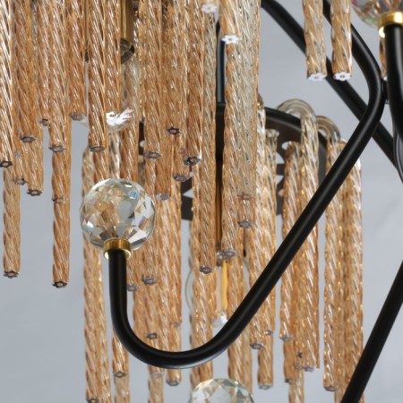 Lavinia chandelier, size 84x120x84 cm, 480W 8xe14-11
