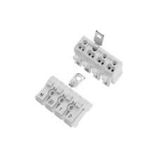 Spring Domestic connective KSP 4-pole with grounding and with mounting legs (50 pcs./Unit) rex
