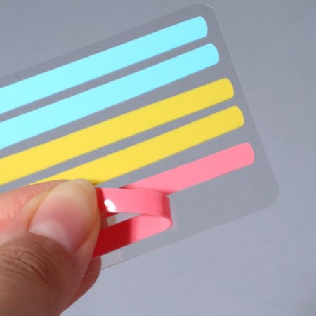 Compensators for laminating eyelashes, set - 6 pieces, 5.8 × 0.5 cm, pink/yellow/blue-3