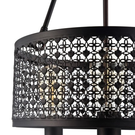 Cel and chandelier FR4166-PL-03C-BL CONTE, 360x360x1630 mm, E27, 3x60W, brown color-3