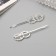 Invisible hair "Heidi" (set 2 pcs) circles, 6 cm, silver