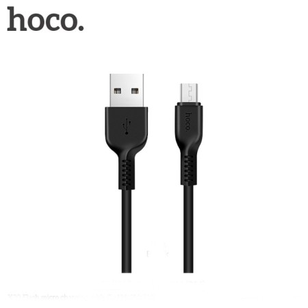 Hoco X20 cable, microUSB - USB, 2 A, 2 m, PVC braid, black-1