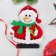 Set for creativity - Create a Christmas tree decoration from a felt "Snowman with a gift"