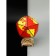 Designer Wooden 3D Ewa Globe Icosahedron with a secret (box, safe) red