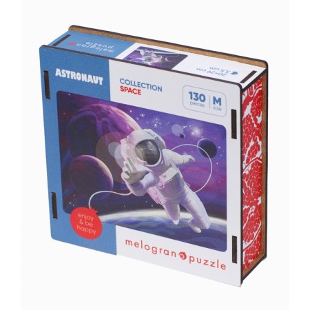 Figure puzzle "Astronaut in space", 130 parts, 20 × 29 cm