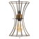 Bayerlux lamp "Anetta" E27 40W gold 16x16x23-123cm