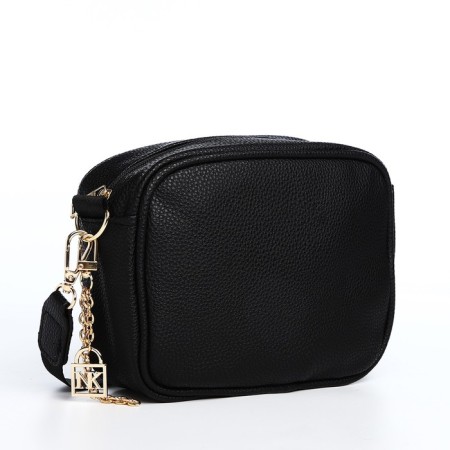 Women's bag of artificial leather "Black", 19x14x6 cm.-2