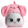 Plush Baby backpack for the girl "Cute cat", 30x25x7 cm