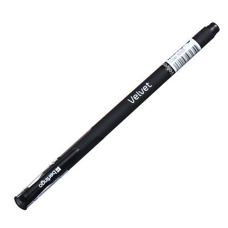 Gel pen 0.5 mm Berlingo Velvet, black rod, rubberized case 243042-1