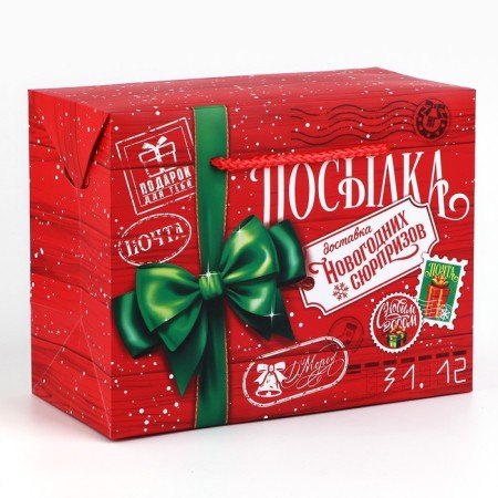 Package - Box "New Year's Parcel", 23 x 18 x 11 cm, New Year-1