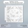 Stencil plastic "frame - plant pattern" 13x13 cm