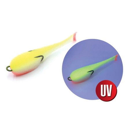 Yaman foamy fish on a double, 110 mm, color 16 UV, 5 pcs.