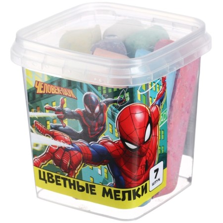 A set of colored crayons of spider-man, 7 flowers mix-3