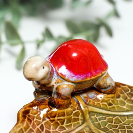 Souvenir ceramic stand "leaflet and animal" mix 6.5x14.5x11 cm-5