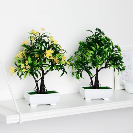 Bonsai in the pot "bright tree" 10x20 cm, mix-7