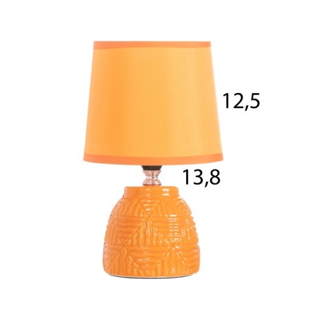 Table lamp "David" 1x40W E14 orange 14.5x14.5x24cm-8