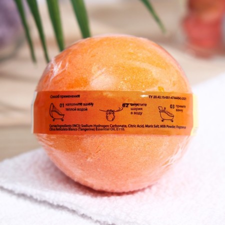 Fabrik Cosmetology Bath Bombing "Red Mandarin", 120 g-7
