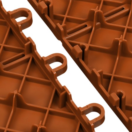 Modular coating, 30 × 30 cm, plastic, terracotta, 1 pc.-5