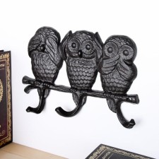 I don’t hear the hooks of decorative cast iron “I don’t hear, I will not say, I won’t say” 15.5x23x2.5 cm