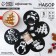 A set of stencils for coffee "Miracles", 13.2 × 8.5 cm, 5 pcs