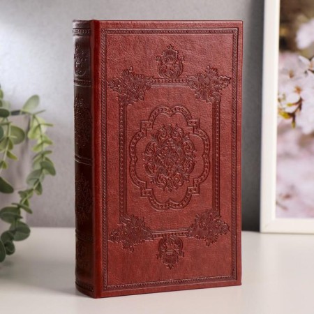 Safe wood book "esthete" leatherette 21x13x5 cm