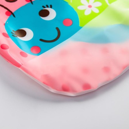 Bibslate for feeding "Snail" waterproof on Velcro, with a pocket, soft-3