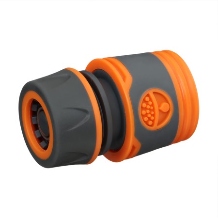 Connector with Aquastop, 1/2 "(12 mm), fast -fast connection, rubberized plastic, Greengo