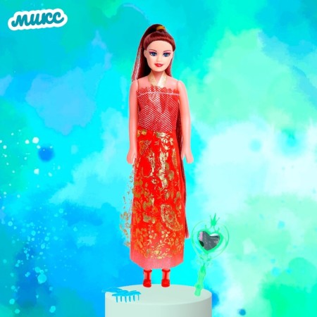Кукла-модель «Оля» в платье, с аксессуарами, МИКС-8