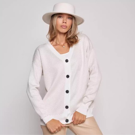 Cardigan Feminine, color-beige color, ONE SIZE (44-48)