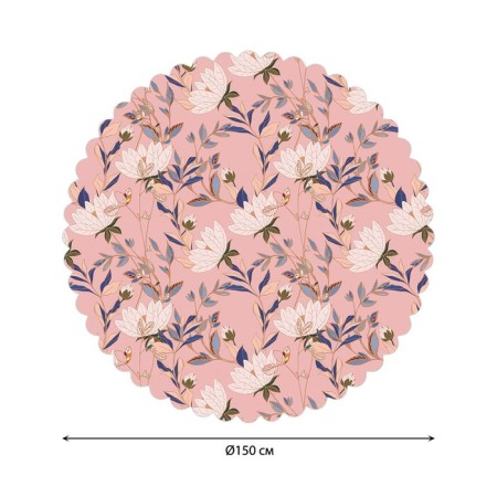 The tablecloth “Flower picture”, round, Saten, d = 150 cm
