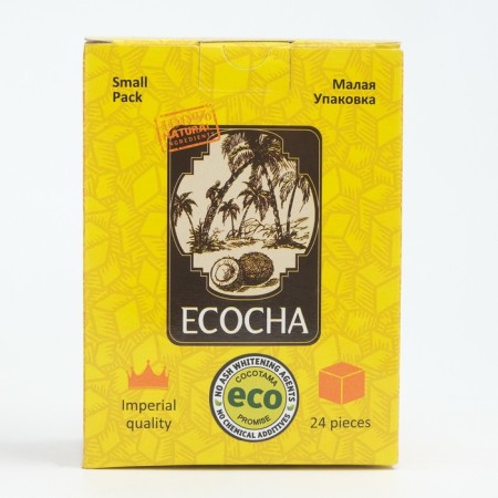 Coconut coal for hookah Ecocha, 24 cubes-3