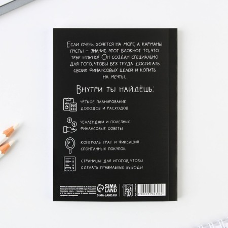 Smart notebook for finance planning "Cat", A6 format, 68 sheets.-9