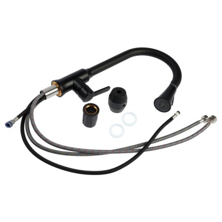 Zein Z3708 kitchen mixer, exhaust surplus, 2 modes, ABS plastic, black-7