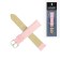 Watch strap, "Solomon", 18 mm, genuine leather, L-20 cm, light pink