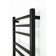 Electric towel Grois Alex, 400x800 mm, 8 crossbars, lower, black