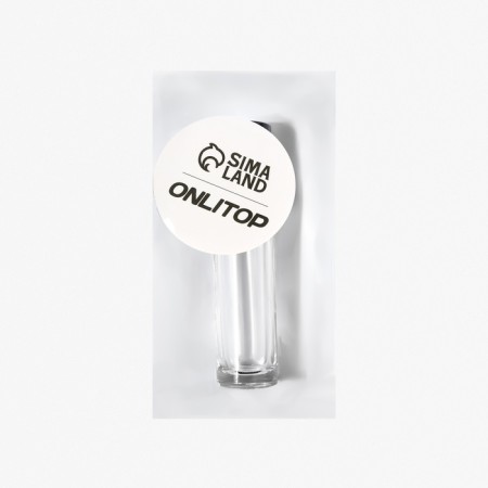 Glass bottle for perfume, with a roller, 10 ml, transparent/black color-4