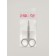 Scissors manicure, straight, narrowed, 9 cm, silver color