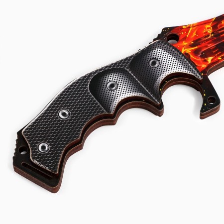 A set of weapons "fiery" shuriken, hunting knife, tech knife, navah knife-12