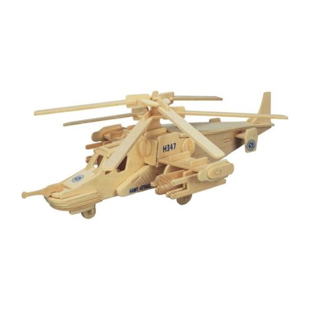 3D model of wooden miracle-brown "Helicopter Black Shark"
