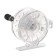 Inertial coil, plastic, diameter 6 cm, guide fishing lines, transparent color, 109