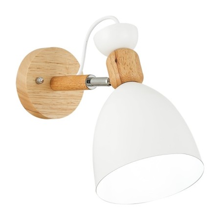 Wall lamp EVOLUCE. Sle103801-01. Balcamo. 1x60 watts, E27, 14x25 cm, color light wood, white