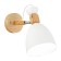 Wall lamp EVOLUCE. Sle103801-01. Balcamo. 1x60 watts, E27, 14x25 cm, color light wood, white