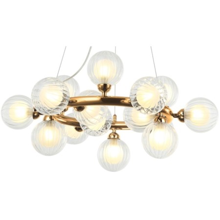 Shardin 15xg9 LED 63x63x40-150 cm lamp, bronze color-1