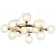 Shardin 15xg9 LED 63x63x40-150 cm lamp, bronze color