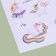 Paper stickers "Unicorn", 14 × 21 cm