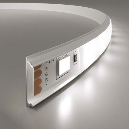 Flexible aluminum profile for Elektrostandard LED tape, LL-2 -LP012, 2 m, white color