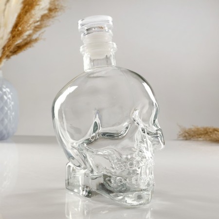 Mini -bar skull, on a stand, skeleton - 750 ml, glasses - 130 ml, 28.5 x 28.5 x 18.5 cm-6